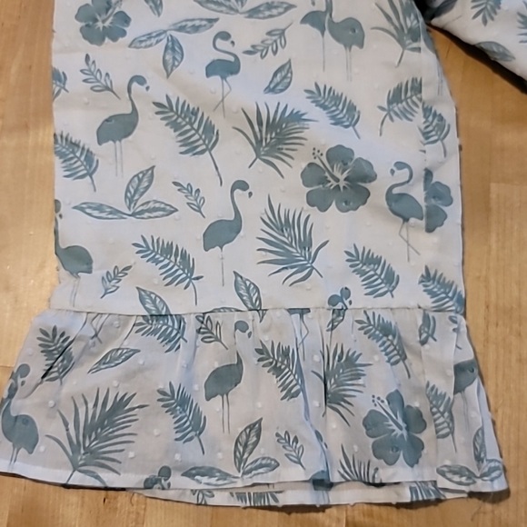 Janie and Jack Tropical Print Jumpsuit Size 7 - Picture 3 of 6